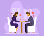 A Couple Celebrates Valentines Day With Dinner Date