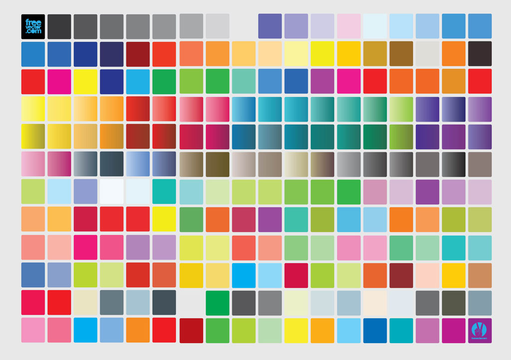 Color Chart Vector Art & Graphics