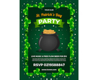 Green St. Patrick's Day Party Poster