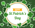 Happy St. Patrick's Day Clover Background