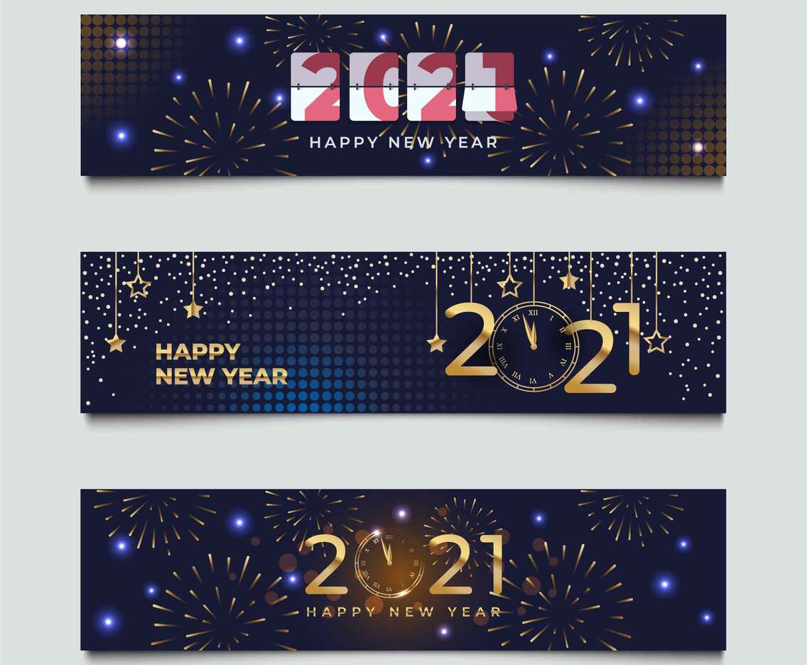 Celebrate Happy New Year Countdown Banner