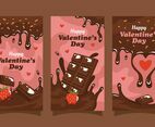 Chocolate Banner for Valentine's Day