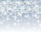 Abstract Winter Snowflakes Background