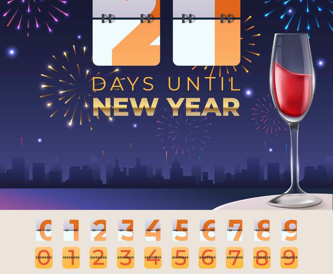 Celebrate New Year Countdown Template