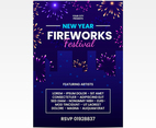 New Year Fireworks Festival Poster