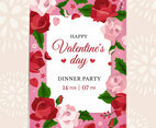 Rose Dinner Party Invitation