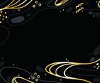 Simple Abstract Black And Golden Background