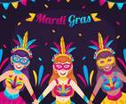 Mardi gras dancer carnival