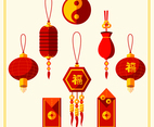 Red And Gold Chinese New Year Ornament