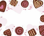Delicious Chocolate Valentine's Day Background