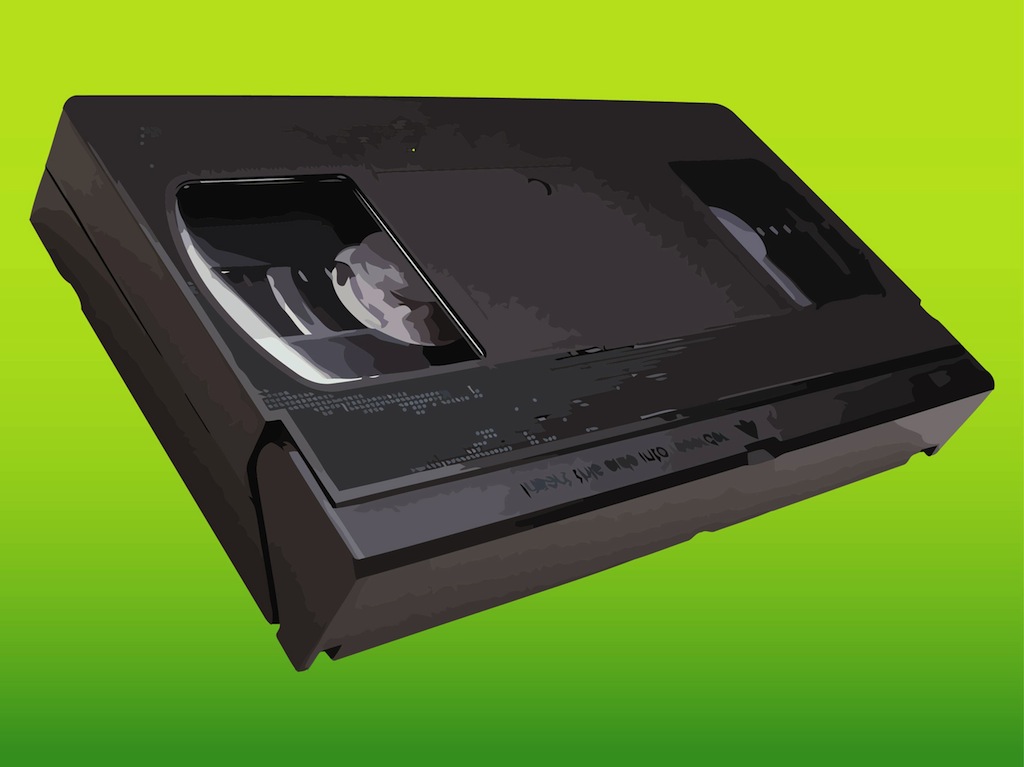Premium Vector  Vhs cassette detailed vector all sides