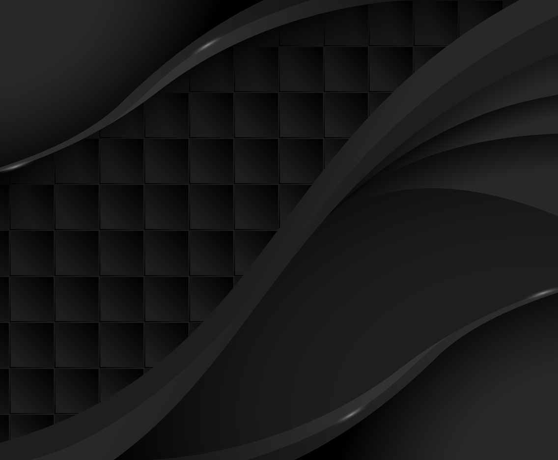 Gradient Black Waves and Square Tiles Pattern