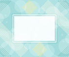 Soft Colour Abstract Pattern Composition with White Frame