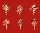 Festivity labels for Chinese New Year