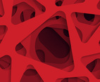 Red abstract paper cut background