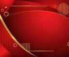 Red Background with Gold Color Combination