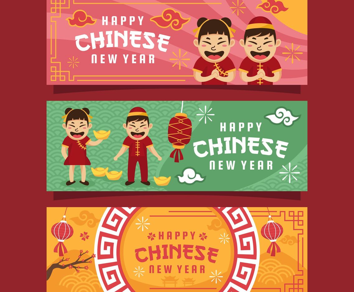 Expressions of Happy Chinese New Year Celebration