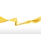 White Background With Golden Waves