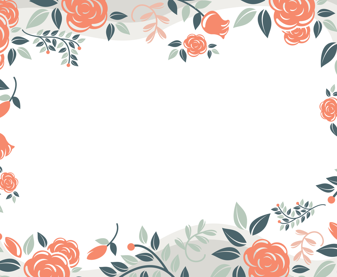 Simple Floral In Pastel Color Background