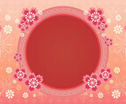 Beautiful Chinese New Year Flower Frame