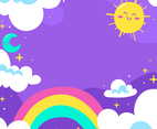 Cute Rainbow Background