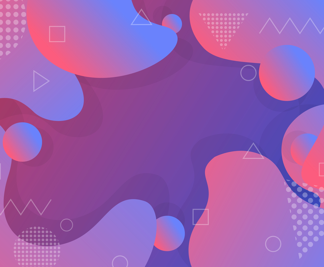 Dynamic Waves and Fluids with Geometric Shaped Accent Background