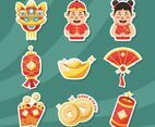 Cute Stickers Gong Xi Fa Cai Chinese