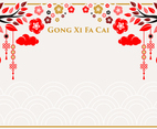 simple flat design chinese ornament background