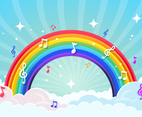 Musical Notes Around The Rainbow