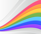 Rainbow Flow  and White Background