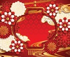 Chinese New Year Lantern Shape Background Concept