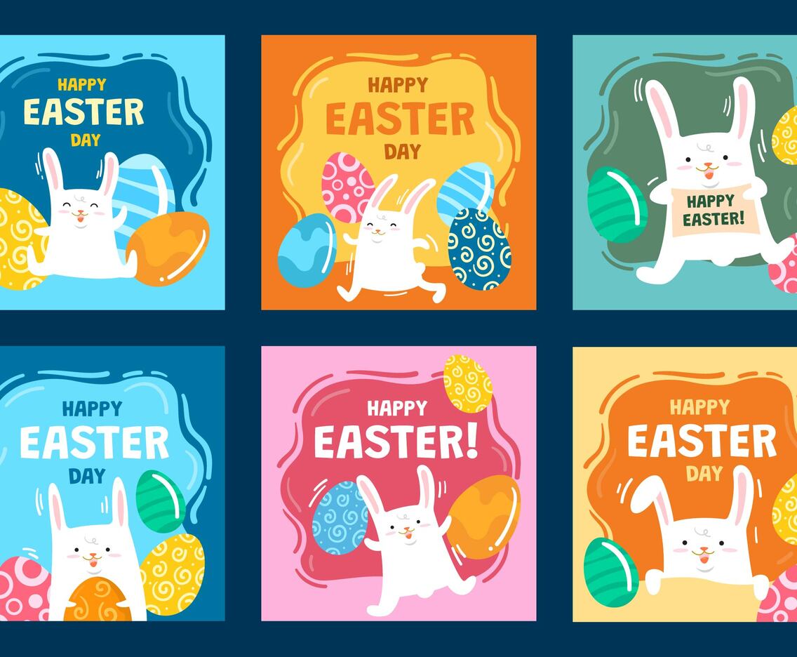 Easter Rabbit Social Media Post