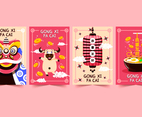 Chinese New Year Cartoon Card Collection