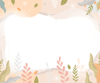 Retro Floral Background With Pastel Color