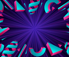 Geometric Popping Purple Background