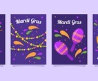 Mardi Gras Festivity Card Collection