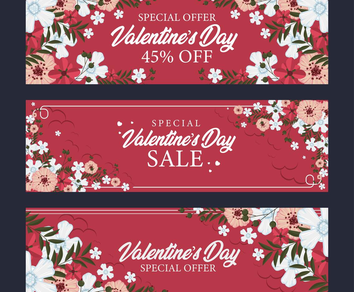Concept for Valentine's Day Sale