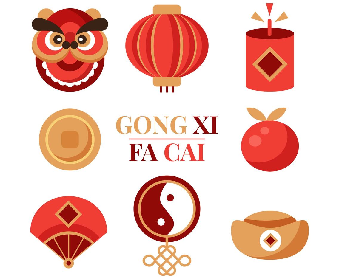 Gong Xi Fa Cai  Icons Chinese New Year