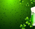 Clover and Beer Background