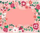 Colorful Floral Background to Welcome Spring