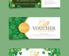 Set of Gift Voucher Card Discount For Saint Patrick's