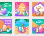 Set of Social Media Post for Easter Day