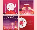 Valentine's Day Dinner and Date Card Templates