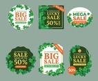Set of Saint Patrick Big Sale Discount Label