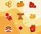 Chinese New Year Gong Xi Fa Cai Sticker Set
