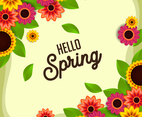 Flourish Hello Spring Design Template