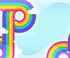 Colorful Retro Rainbow Background