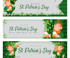 Leprechaun Banner Celebrating St.Patrick's Day