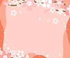 Abstract Cherry Blossom Floral Background