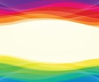 Rainbow Wave Abstract Background